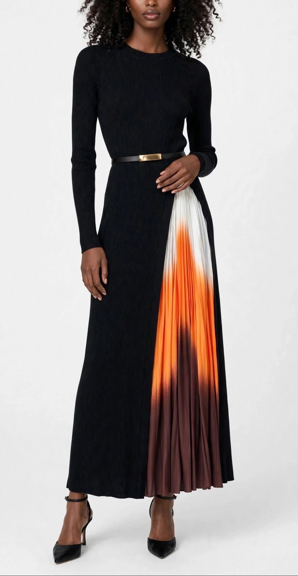 Black and Brown Cherokee Long Dress