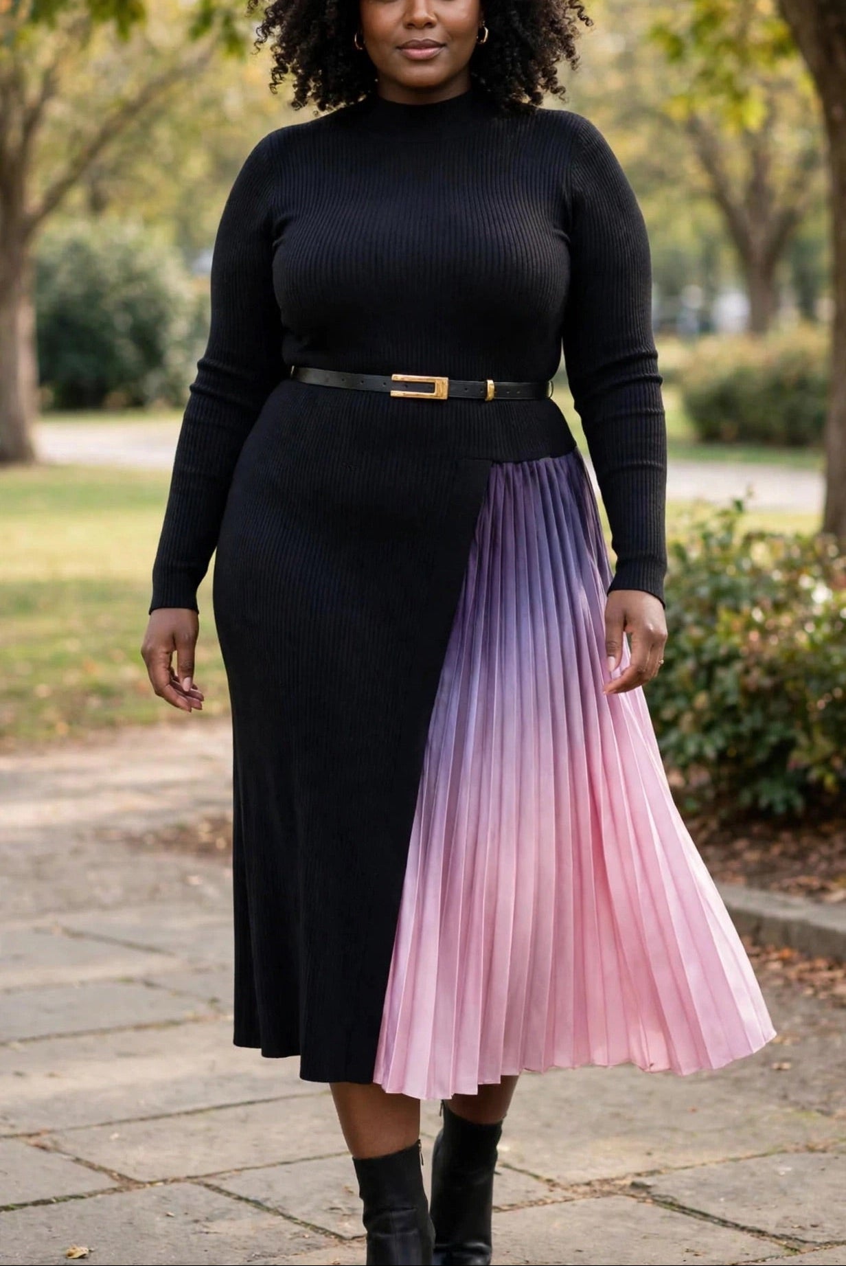 Pink and Purple Cherokee Long Dress