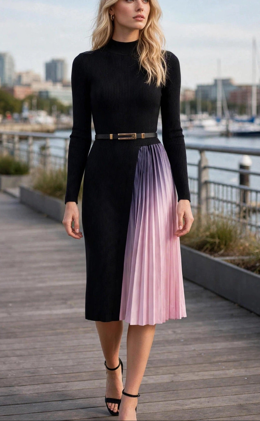 Pink and Purple Cherokee Long Dress