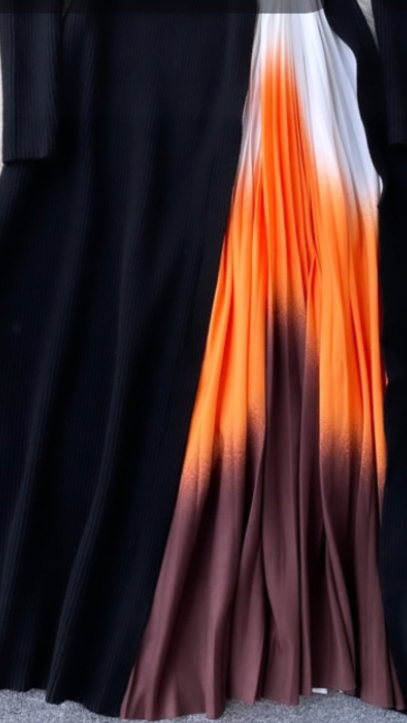 Black and Brown Cherokee Long Dress